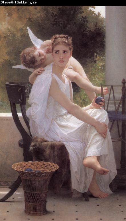 Adolphe William Bouguereau Work Interrupted (mk26)